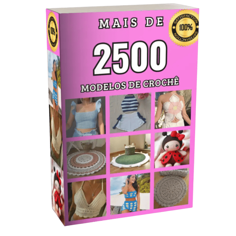 Coleção com mais de 2.500 modelos de crochê