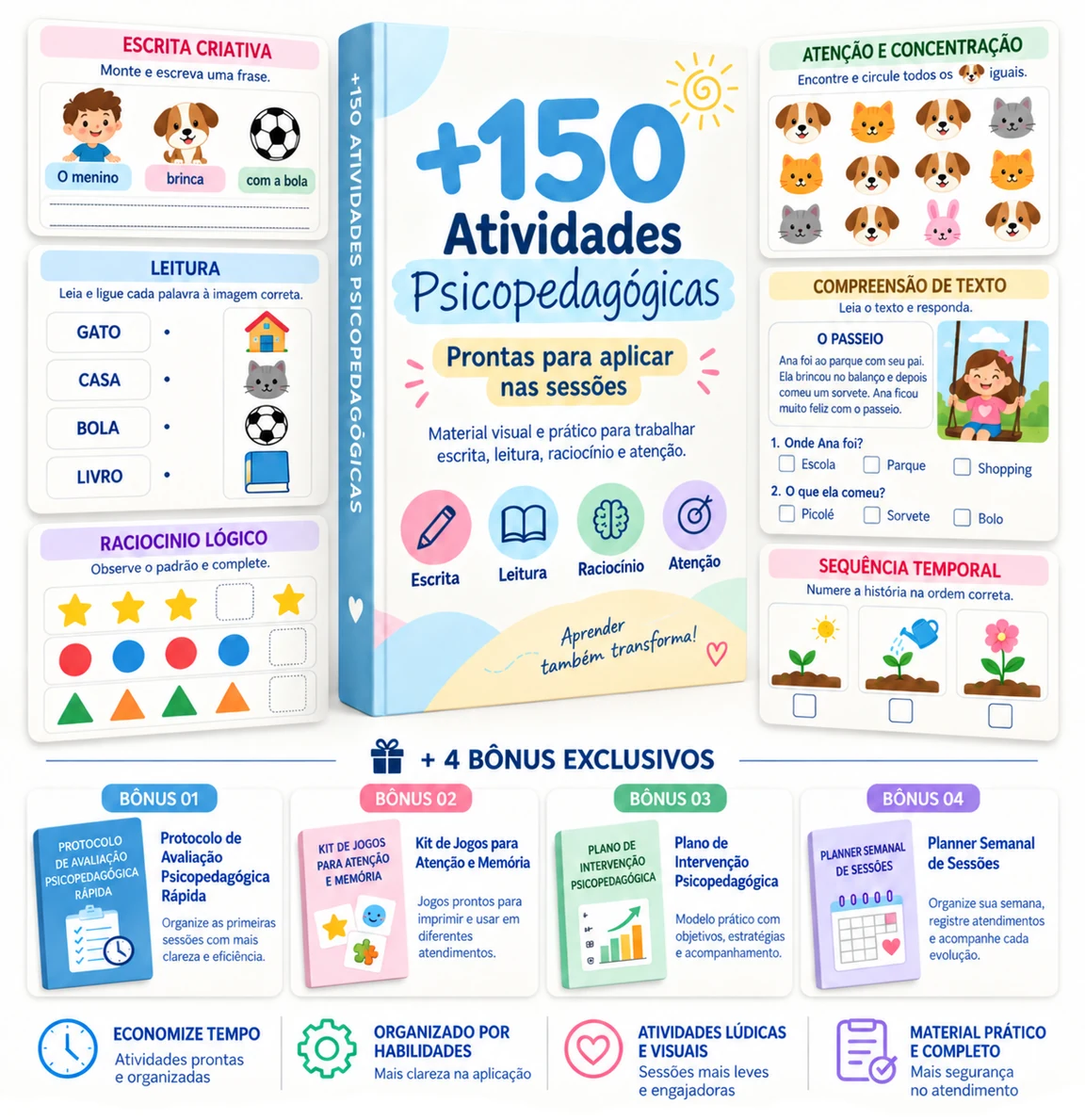Material Psicopedagógico — +150 Atividades Prontas